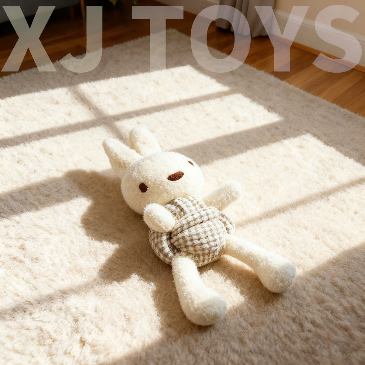 Plush Rabbit Rope Knot Dog Toy