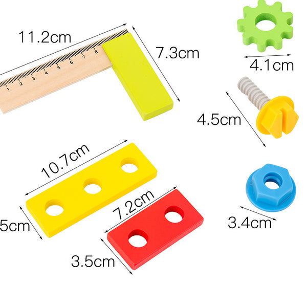 Little Builder’s Wooden Tool Basket – DIY Construction Set