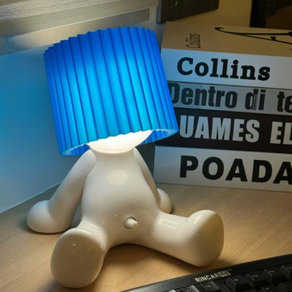 Sitting Shy Boy Table Lamp