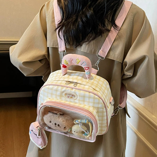 Preppy Style Convertible Mini Backpack