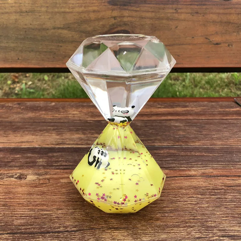 Panda Liquid Motion Timer Ornament