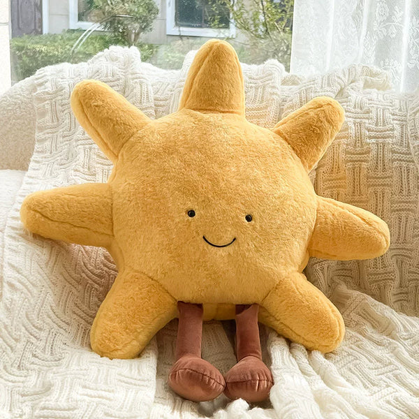 Soft Sun and Moon Plush Cushion