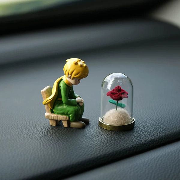Little Prince and Rose Car Dashboard Ornament FantastiKurios
