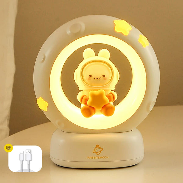 Moon & Star Animal Night Light