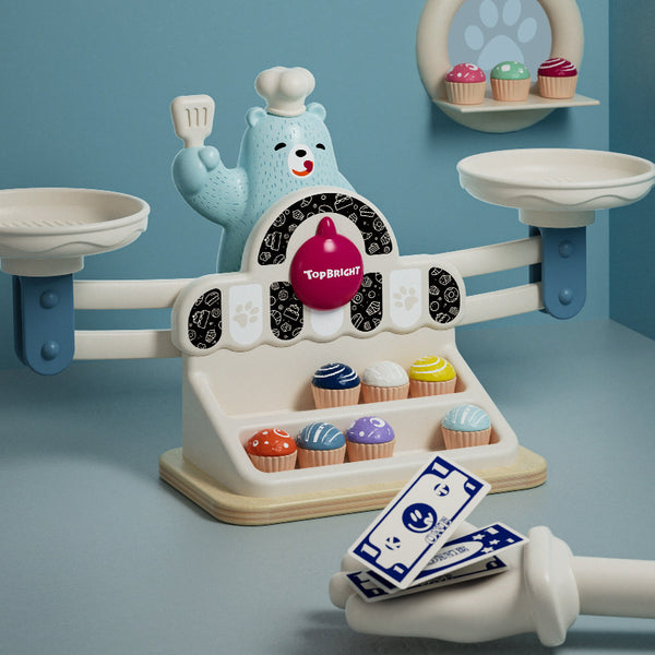Yummy Bear Bakery: 2-in-1 Balance Scale & Math Playset