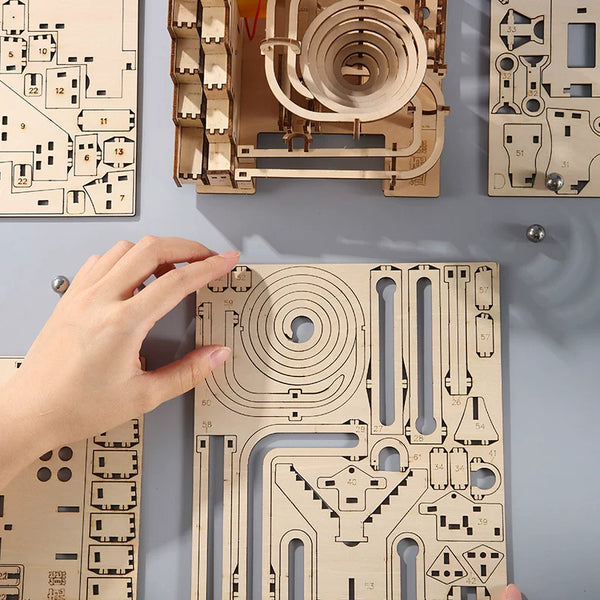 DIY Wooden Marble Run Kit - Cloud Ladder