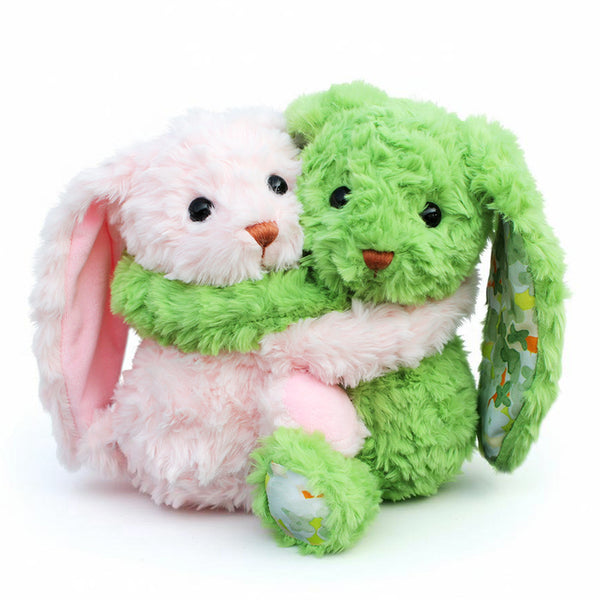 Hugging Bunny Pair Soft Plush – 23cm Twin Stuffed Animal Gift