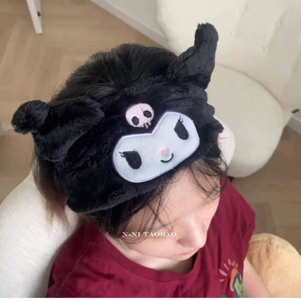Plush Cartoon Character Spa Hairband