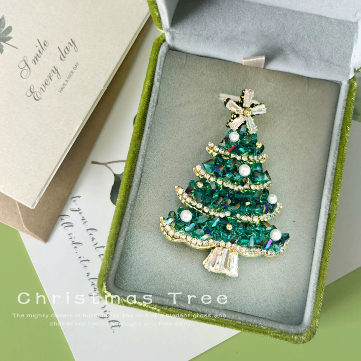 Christmas Tree Brooch Gift Set