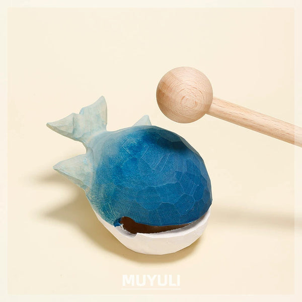 Carved Wooden Fish Desk Ornament