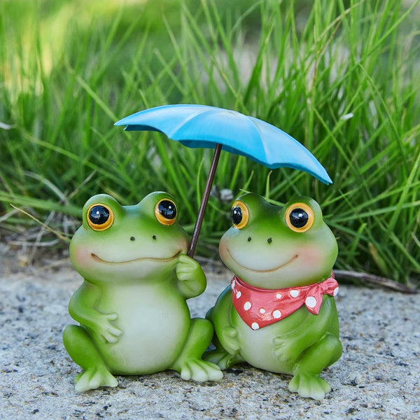 Miniature Garden Frog Figurine