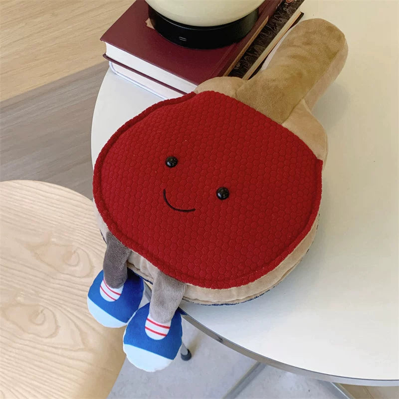 Smiling Sports Ball Plush with Legs