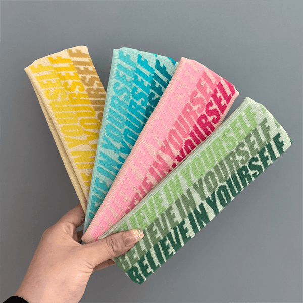Sporty Lettered Elastic Headband