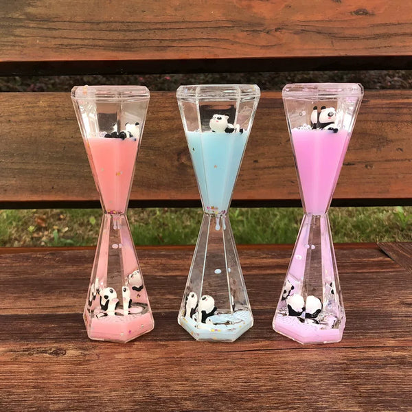 Panda Liquid Motion Timer Ornament