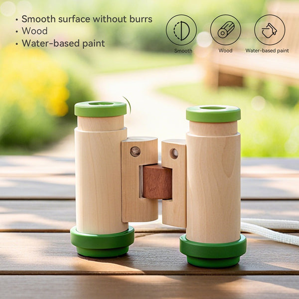 Little Explorer’s Adjustable Wooden Binoculars