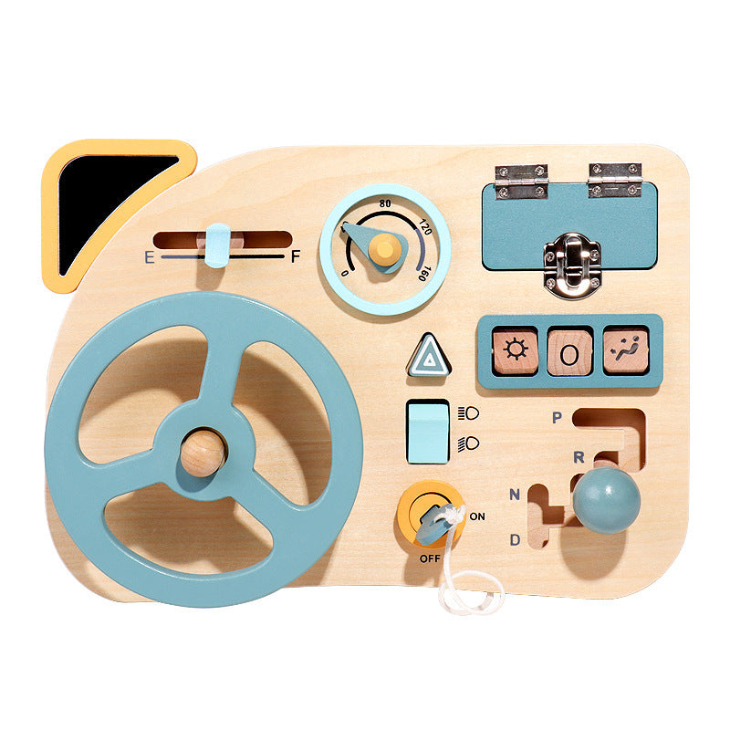 🚗 The Little Driver’s Montessori Wooden Busy Board Fantastik Curios