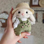 Little Gardener Bunny Plush Doll