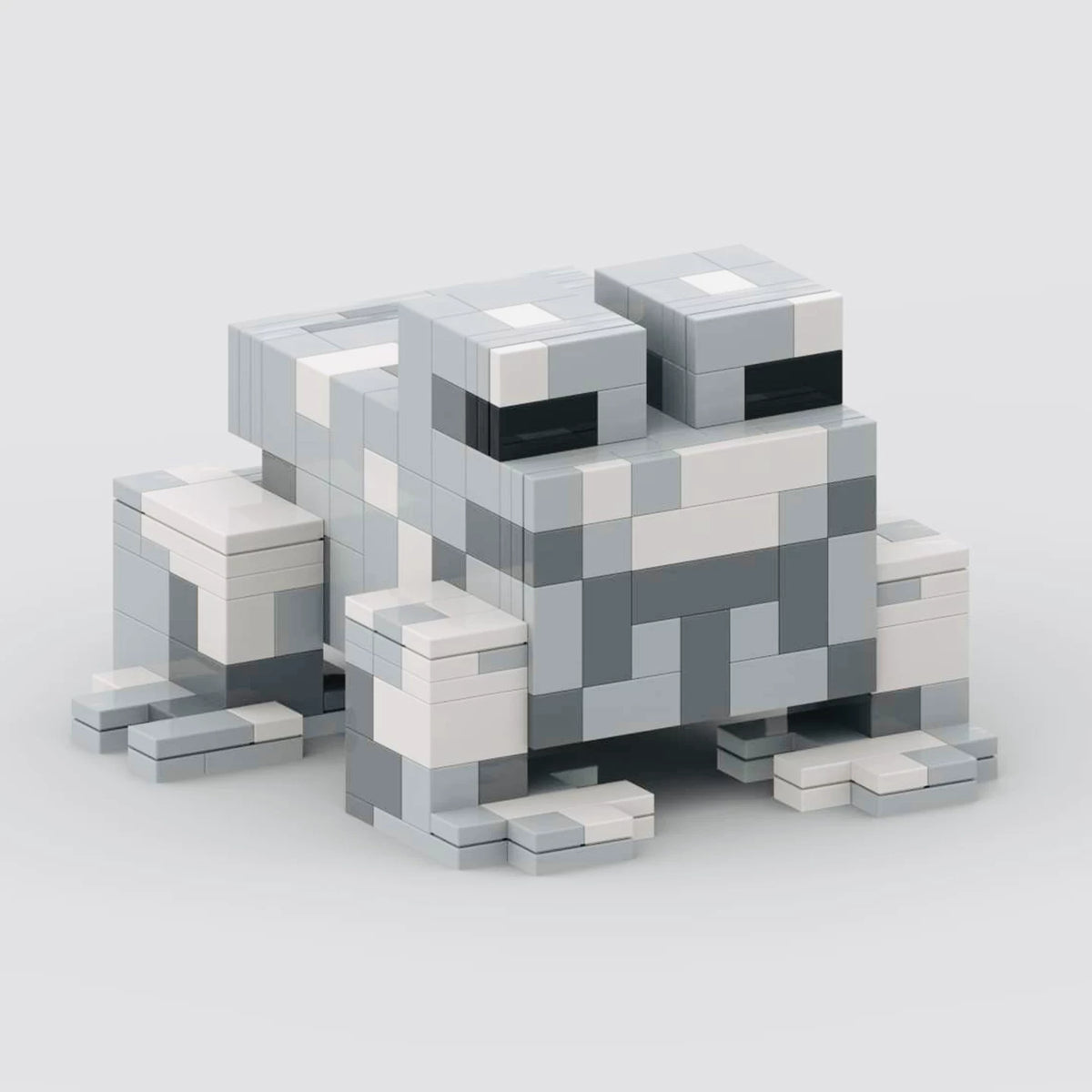 Pixel Style Frog Building Block Set
