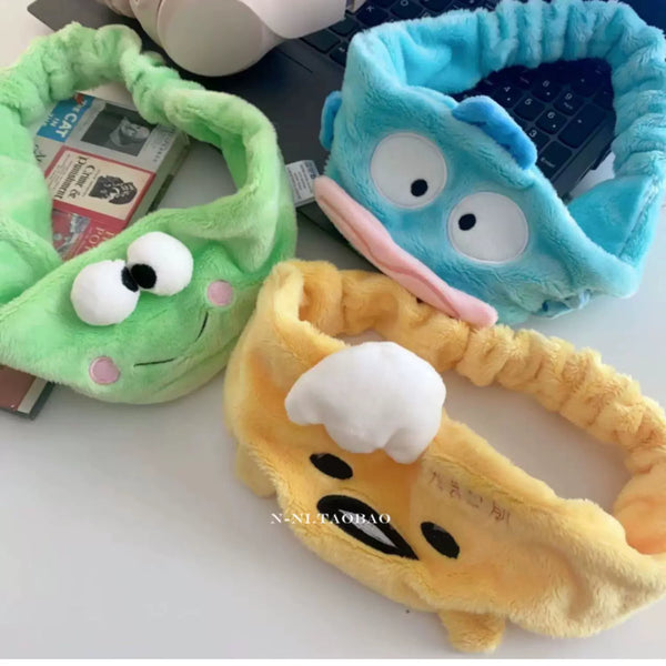 Plush Cartoon Character Spa Hairband