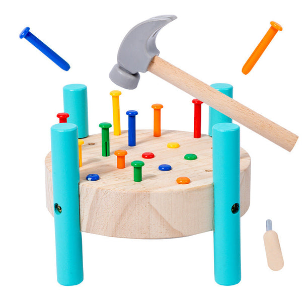 The Little Carpenter’s Hammer Bench | Reversible Wooden Toy Fantastik Curios