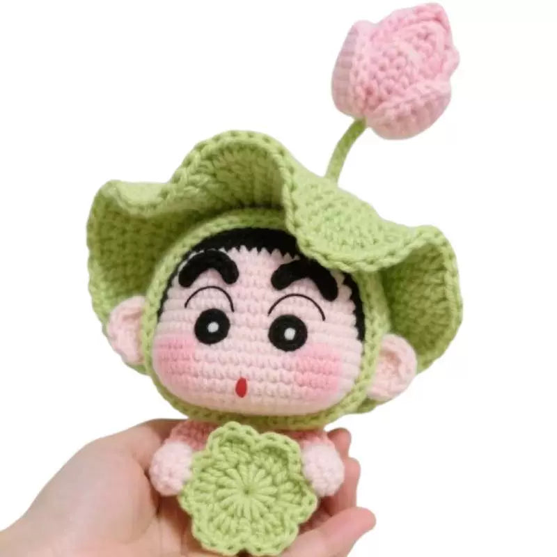 Hand-Knitted Cartoon Boy Figure