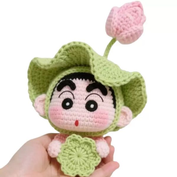 Hand-Knitted Cartoon Boy Figure