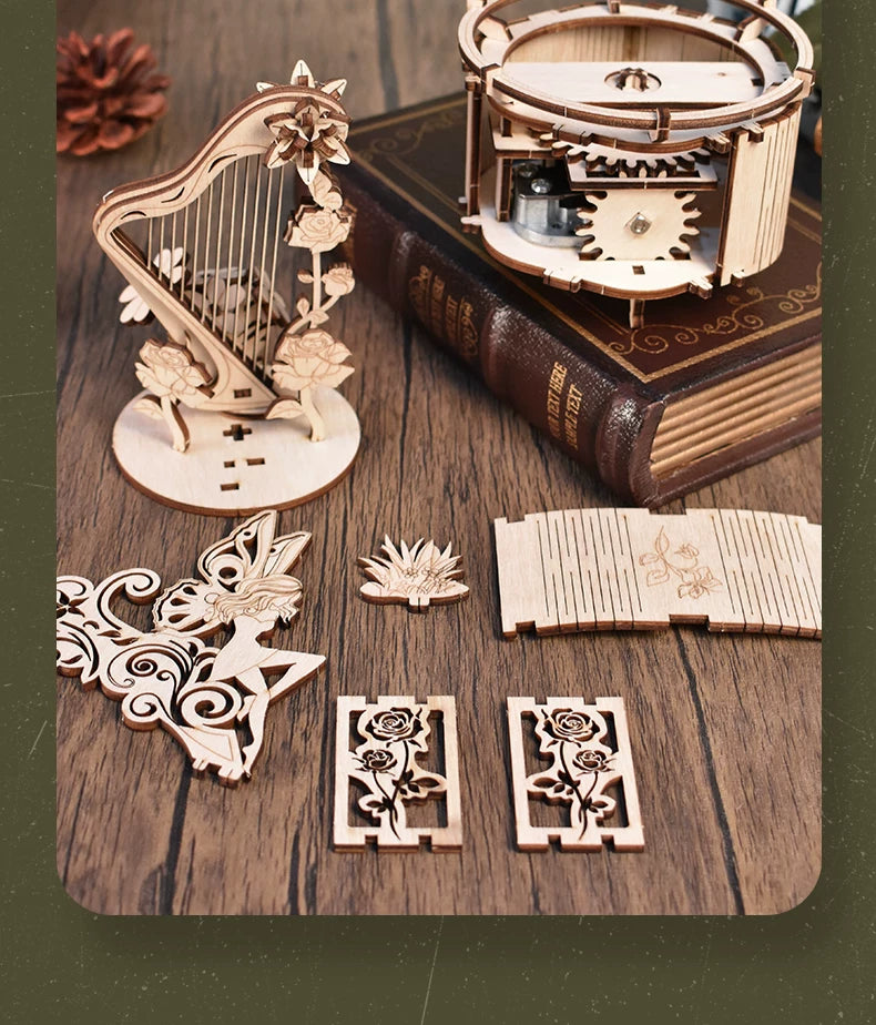 DIY Wooden Instrument Music Box Kit