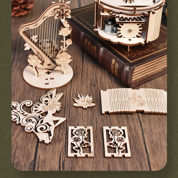 DIY Wooden Instrument Music Box Kit