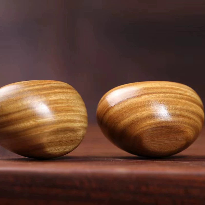 Hand-Carved Green Sandalwood Lucky Sycee Ornament