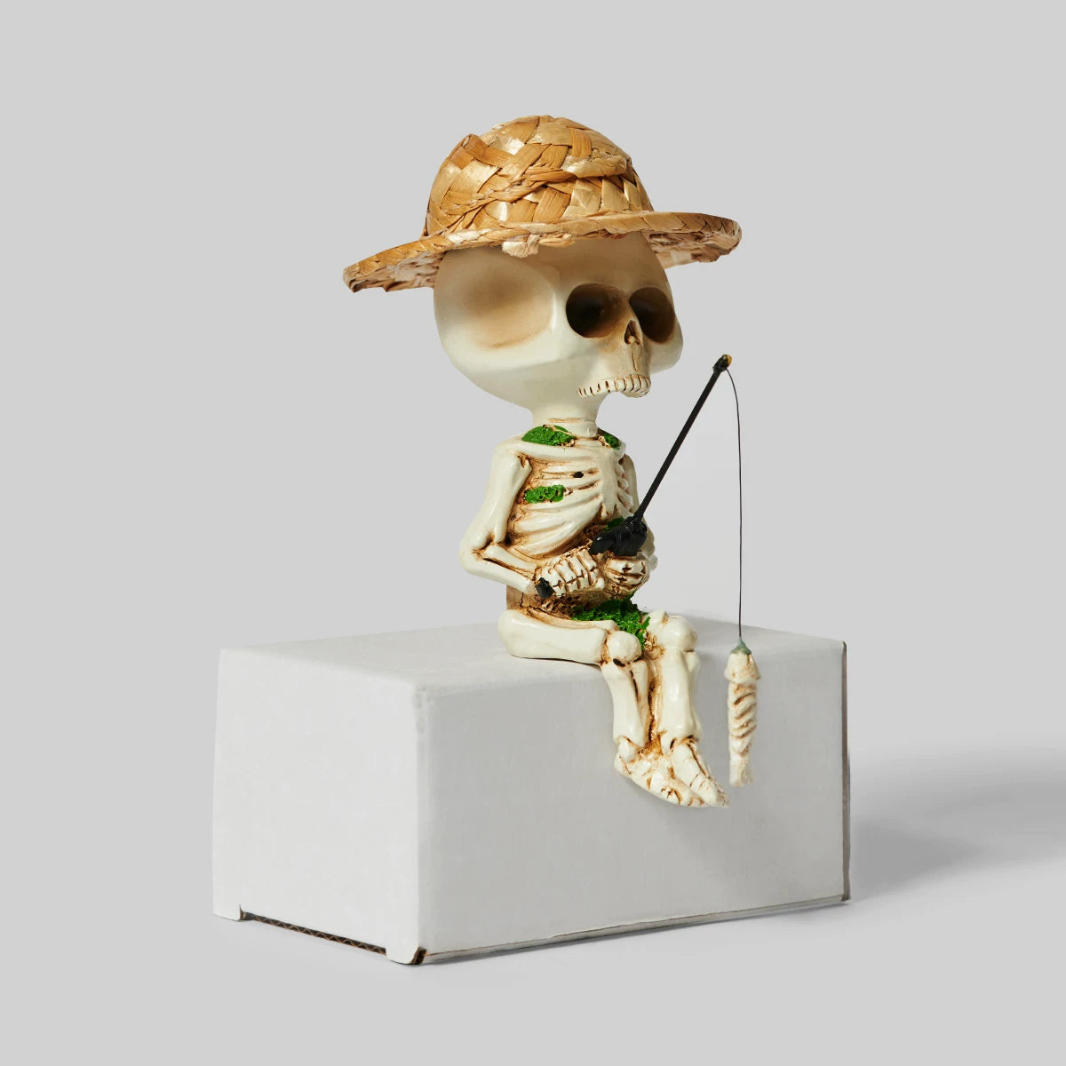 Fishing Skeleton Desk Ornament FantastiKurios
