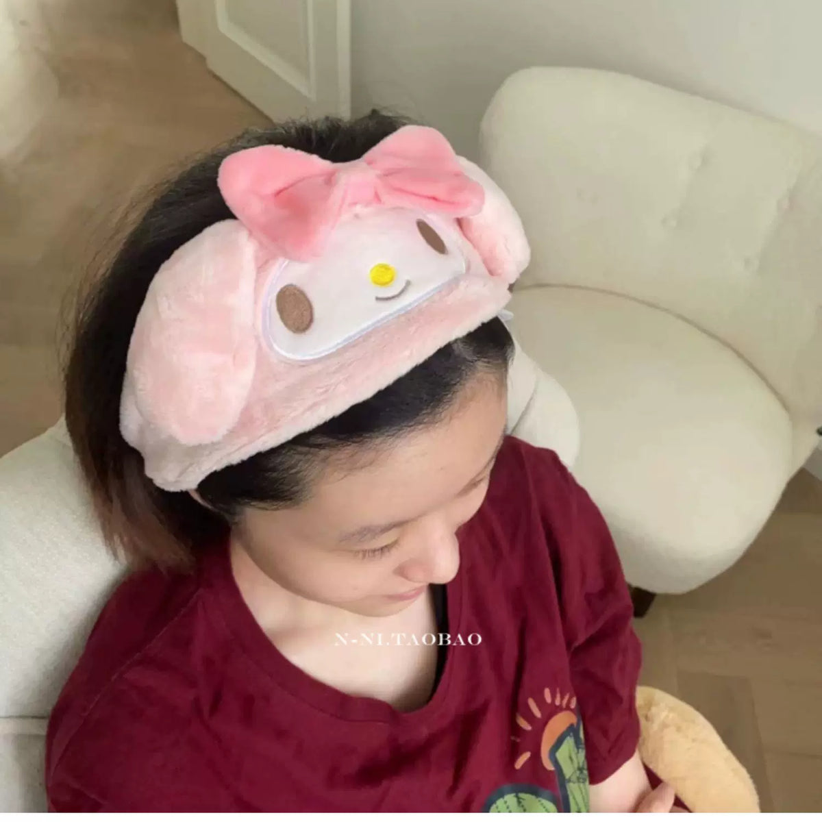 Plush Cartoon Character Spa Hairband