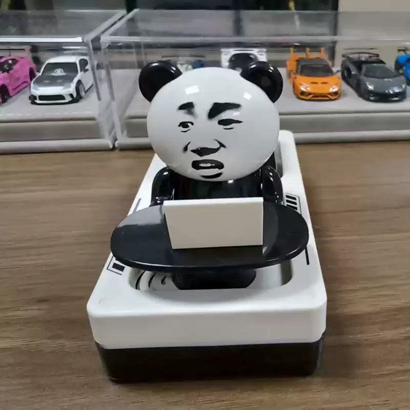 Funny Table Flipping Panda Figure