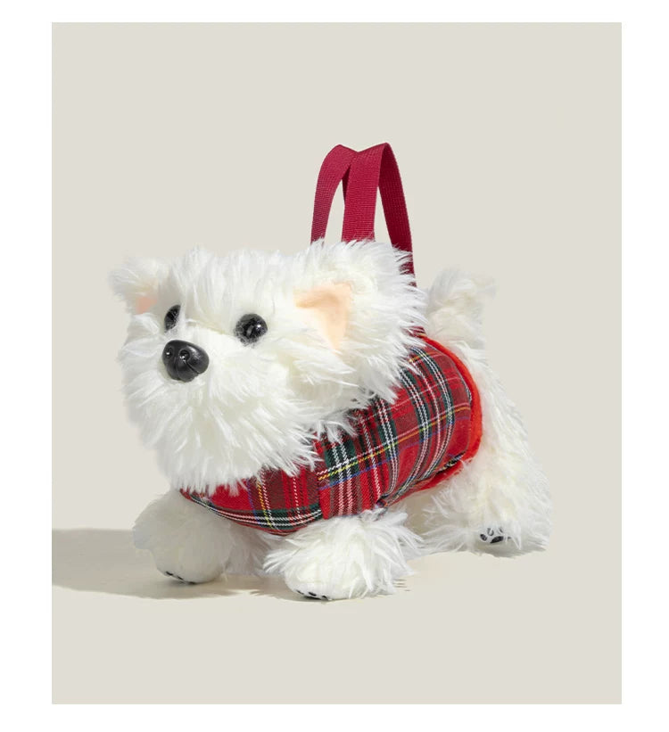 West Highland Terrier Plush Crossbody Bag