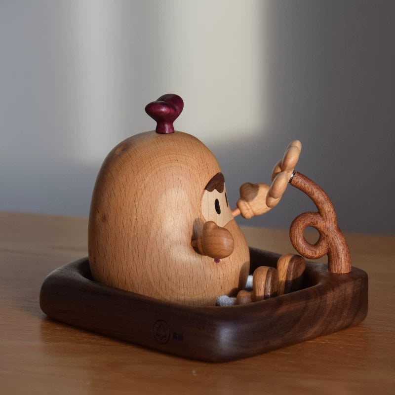 Kinetic Flower Wooden Trinket Tray