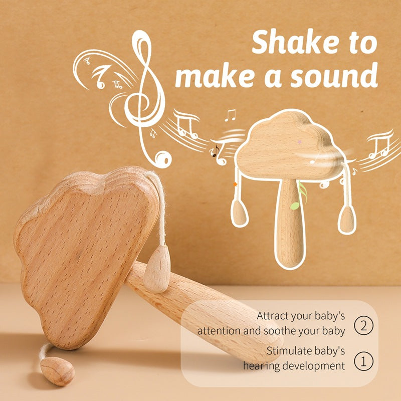 Little Cloud Wooden Rattle & Shaker Fantastik Curios