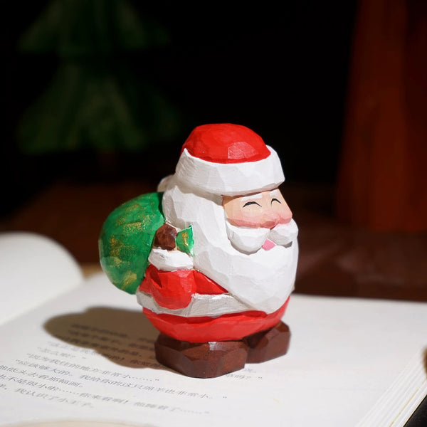 Hand-Carved Wooden Christmas Character Ornaments FantastiKurios