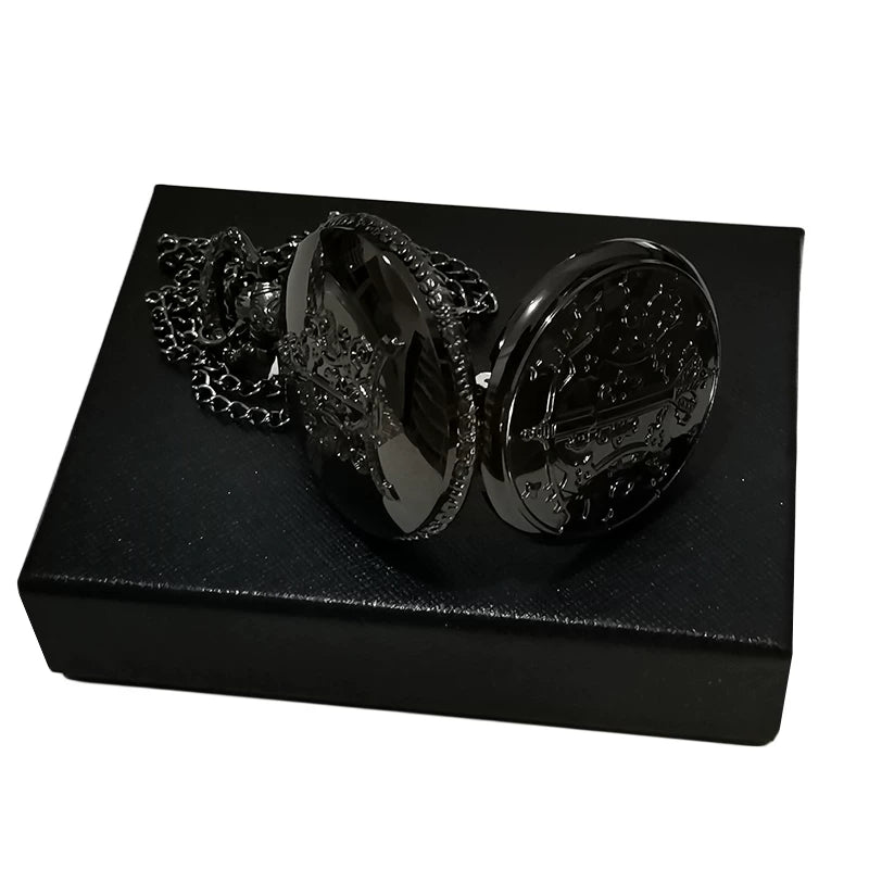 Classic Anime Pocket Watch and Necklace Set