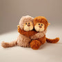 Hugging Monkey Plush Duo – Soft Cuddly Twin Set