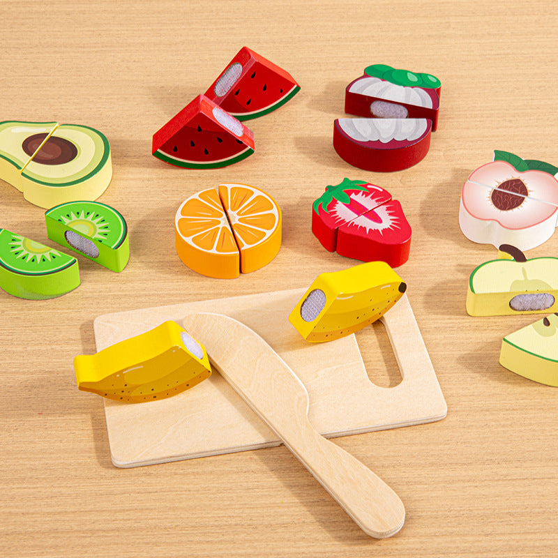 Little Chef’s Wooden ‘Crunch & Cut’ Play Food Sets