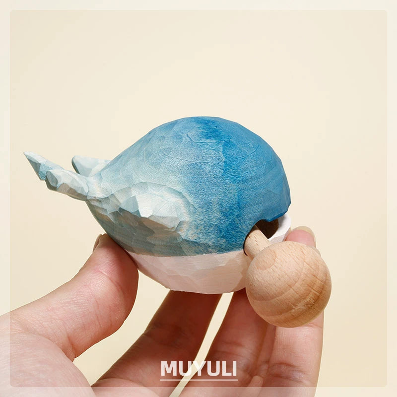 Carved Wooden Fish Desk Ornament