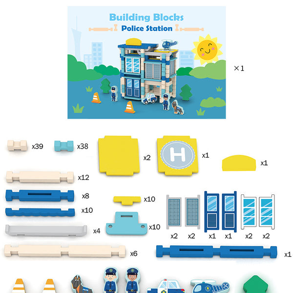 Little Architect Wooden Village Building Sets