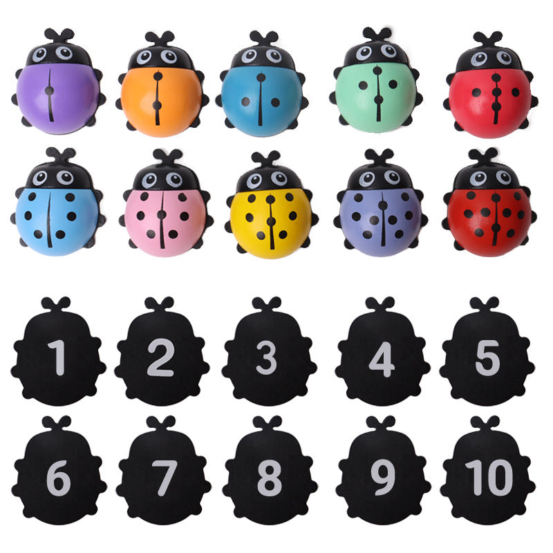 Wooden 1-10 Counting Ladybugs Matching Puzzle