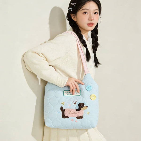 Dachshund Shoulder Tote Bag