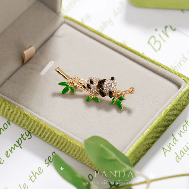 Panda Brooch in Velvet Gift Box