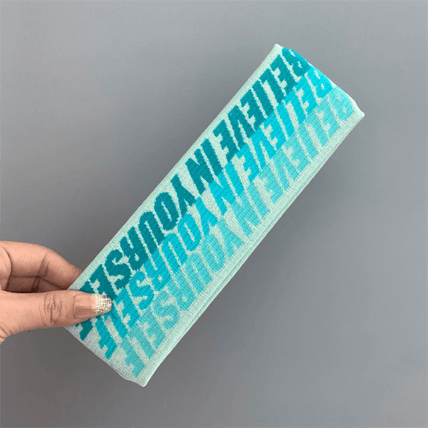 Sporty Lettered Elastic Headband