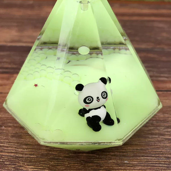 Panda Liquid Motion Timer Ornament