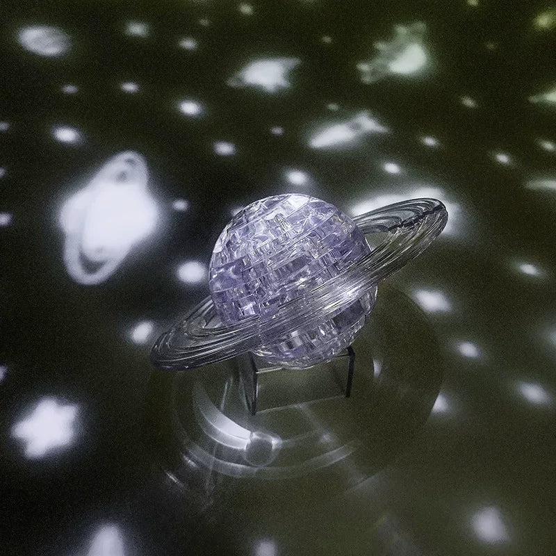 3D Crystal Planet Puzzle Model