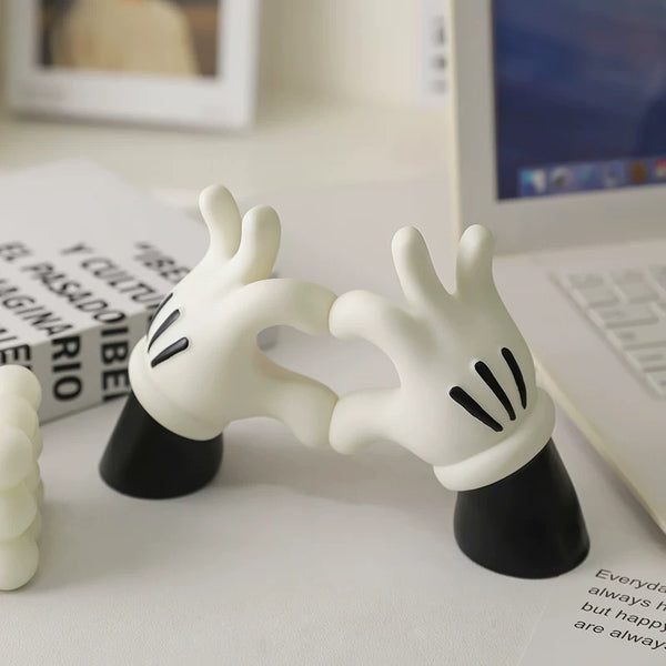 Mickey Mouse Heart Hands Desktop Ornament