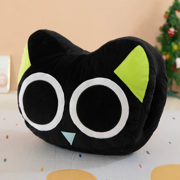 Black Cat Hand Warmer Plush Cushion