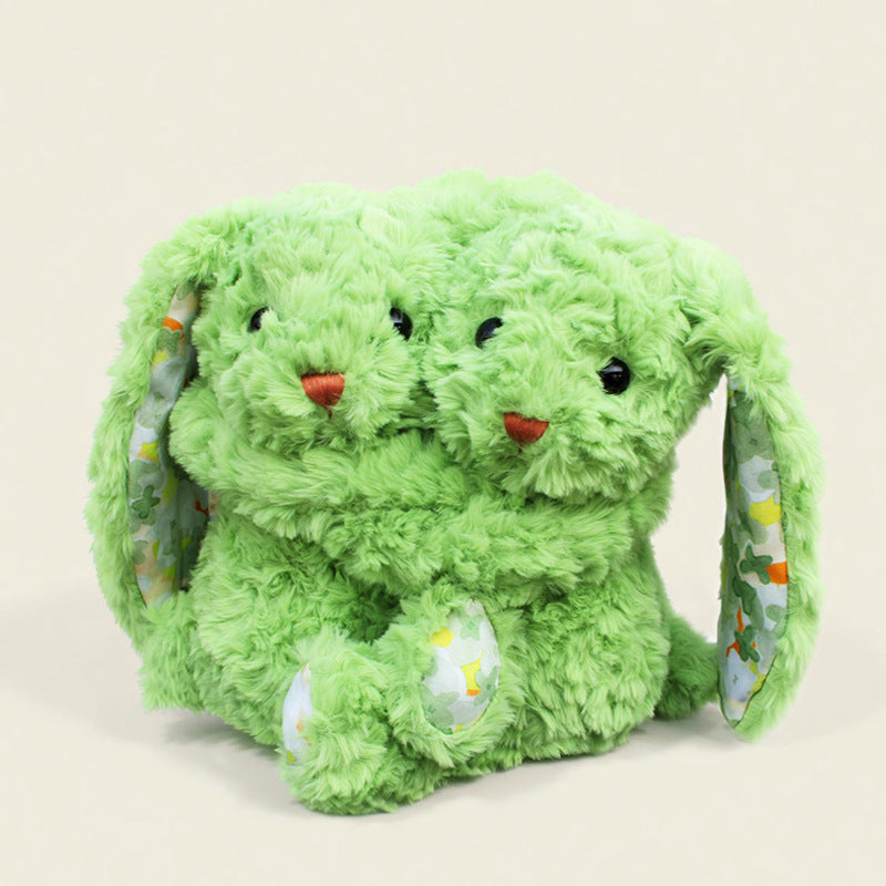 Hugging Bunny Pair Soft Plush – 23cm Twin Stuffed Animal Gift